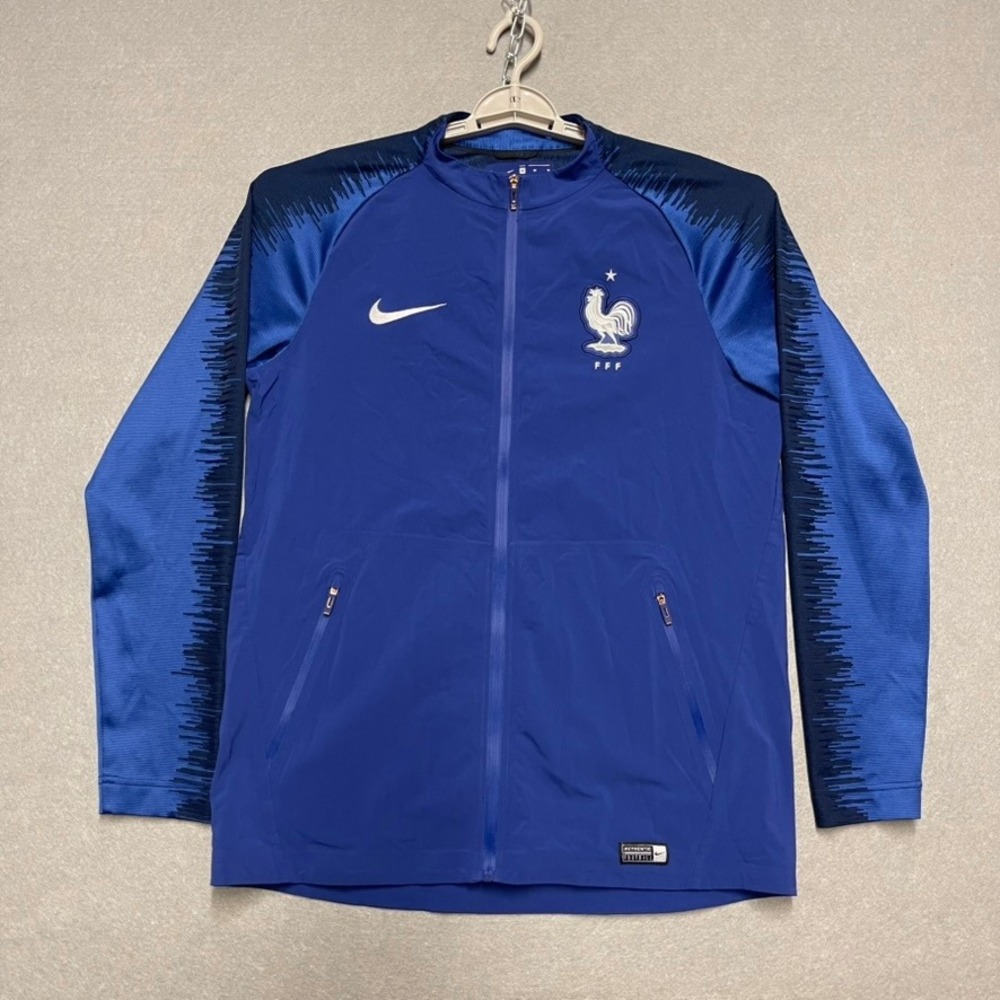 France National Football Team Jacket Mens Medium Blue Nike Sample 2018 World Cup